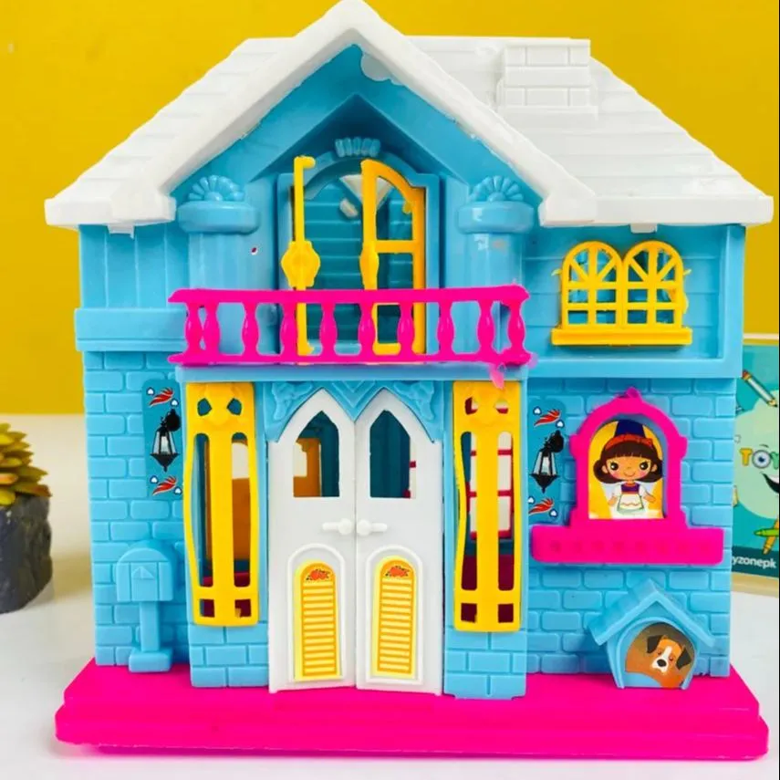Doll House - Beauty Villa Set For Kids - Lovely Pink Doll House - Doll House For Girls - Pink Color Doll Play House image 4