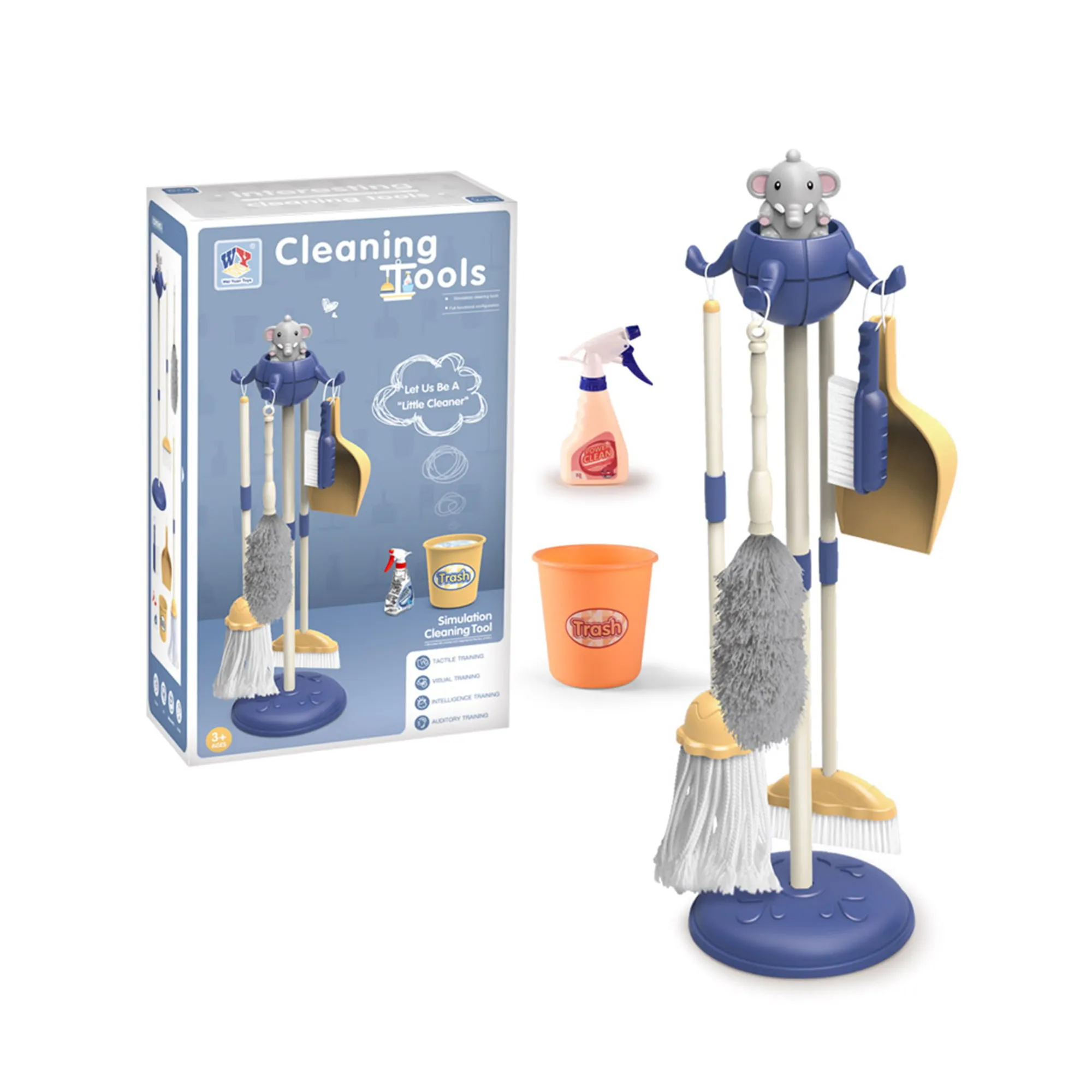 Children's Cleaning Toy Set Educational Simulation Play House Toy Boy and Girl Training Cleaning Tool Set Top Stuff for Kid
