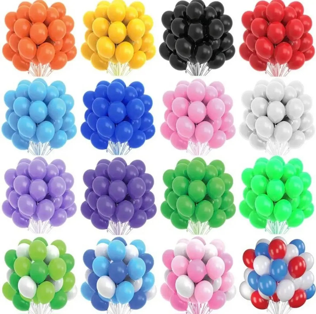 10 pcs, 12-inch Thick Matte Latex Balloons High Quality Balloon zFor Festival Wedding Birthday Party Layout h Decoration Supplies