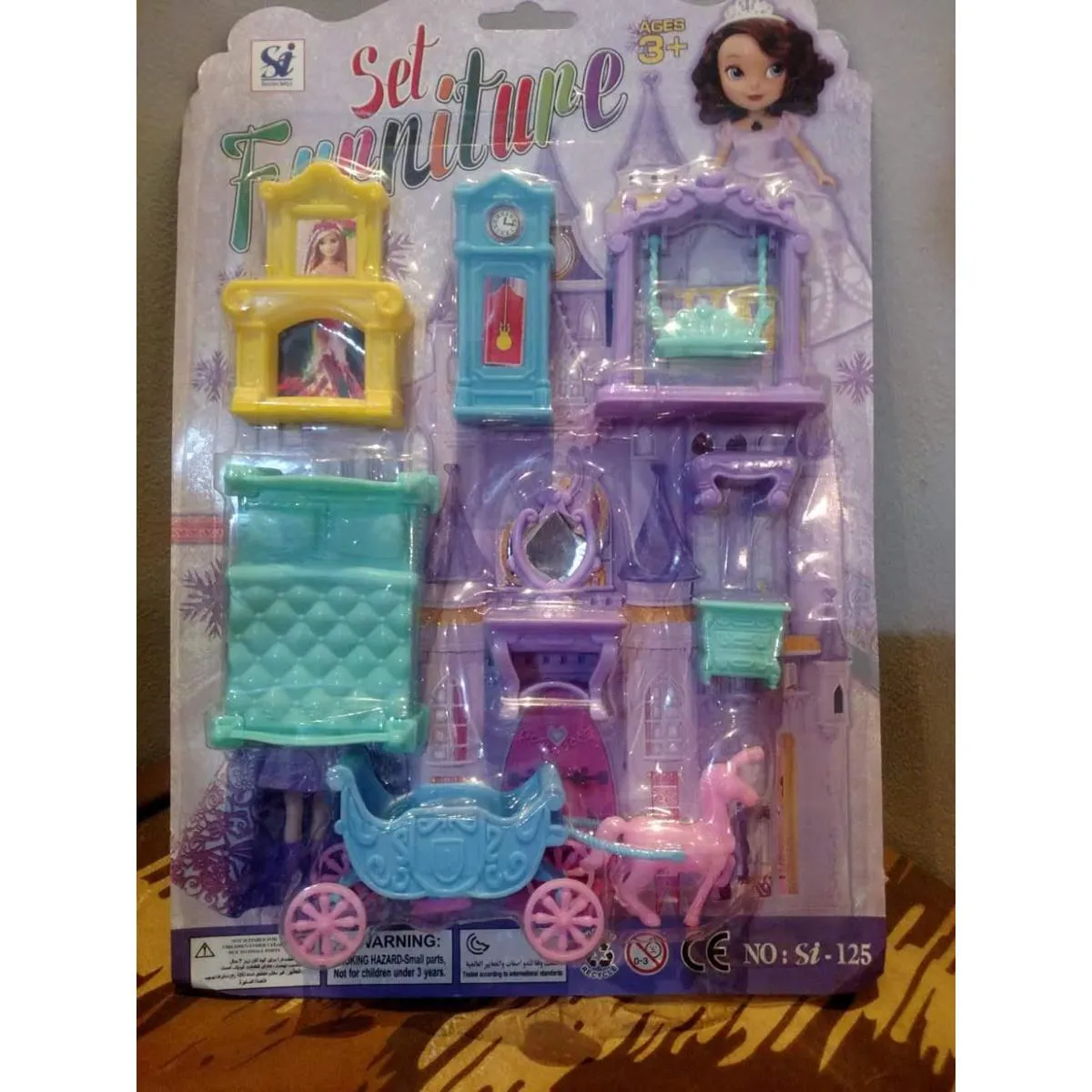 Furniture Set for Girls 8 Pieces Room Decor Accessories Dollhouse Furniture Kids Bedroom Decor