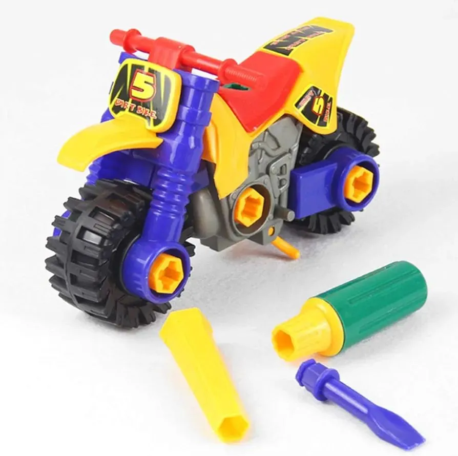 DIY Disassembly Assembly Motorcycle Motorbike Nuts Model Education Kids Toy,Perfect Child Intellectual Toy Gift Set image 5