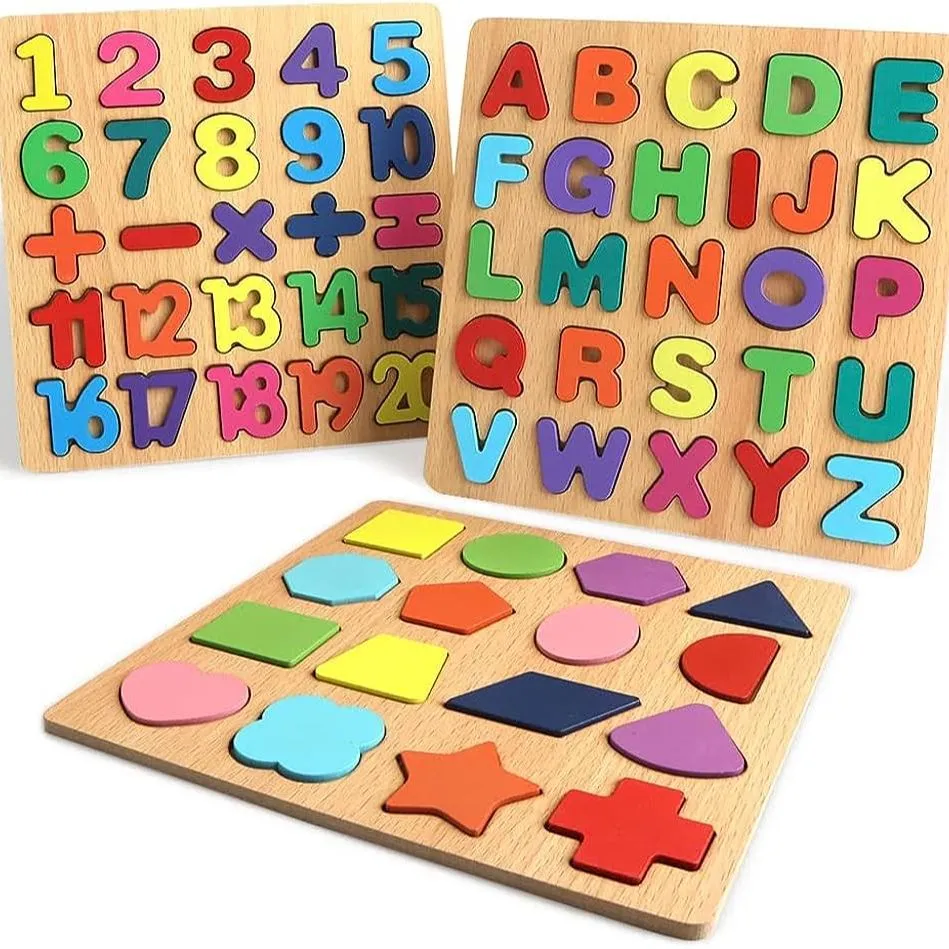 Wooden English Letters - English Counting Alphabets - Baby Learning - Kids Learning Toys