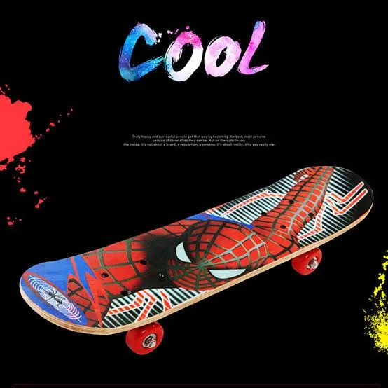 Cartoon Wood Skateboard Skating Board Lightweight Board Cool Skate Board for Beginner/Kids/Teens/Adult and Return Gift Item image 3
