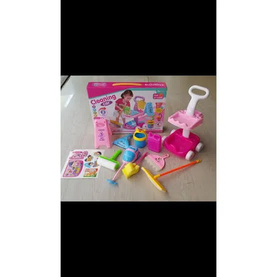 Kids Mini Cleaning Play Set Cleaning Car With Accessories Children's Pretend Mini DIY  Cleaning Set Car image 8