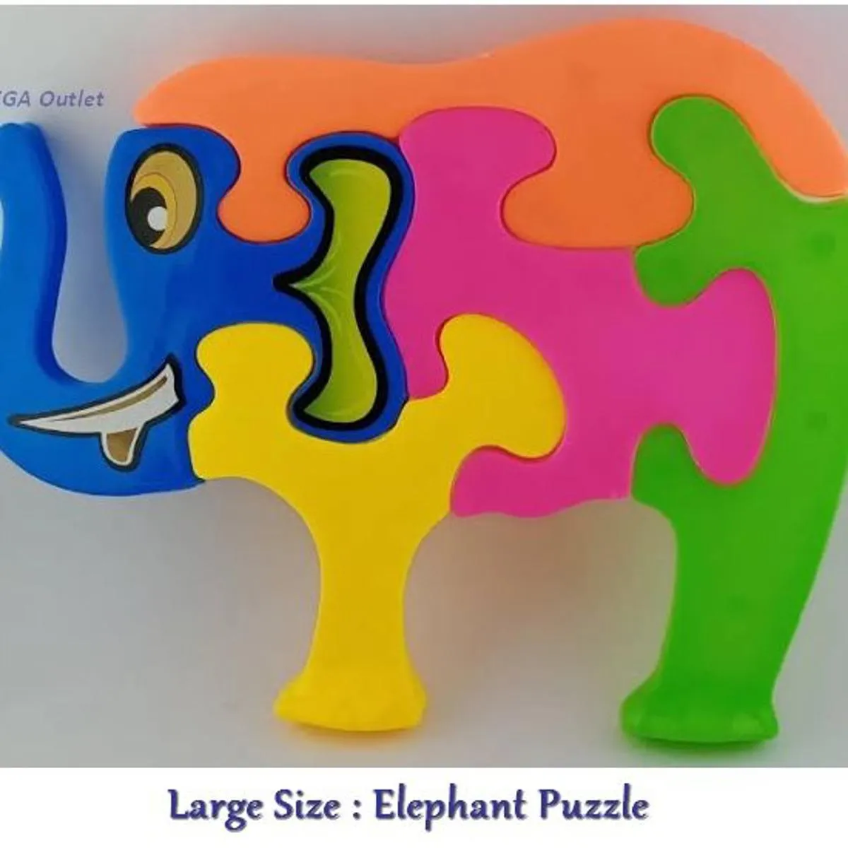 Kids Puzzle Elephant Wooden Jigsaw Adult African Grey Elephant Jigsaw Puzzle image 2