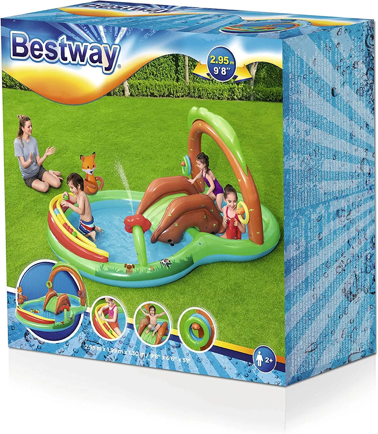 BESTWAY 53093 Rainbow Play Centre 9'8" x 6'6" x 51" image 5