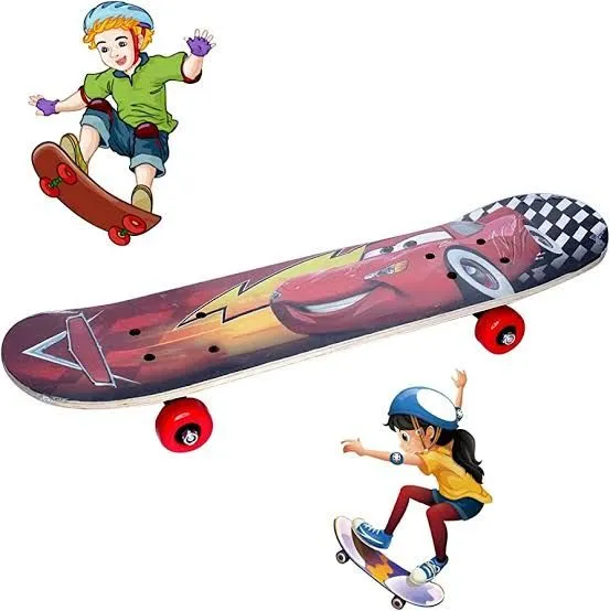 Cartoon Wood Skateboard Skating Board Lightweight Board Cool Skate Board for Beginner/Kids/Teens/Adult and Return Gift Item