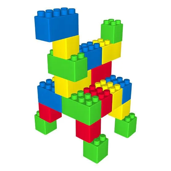Building Blocks 54 - 95 Pieces large Big jumbo Mega Bricks construction educational Multi color block brick Assemble BPA Free toy set bag safe for kids image 3