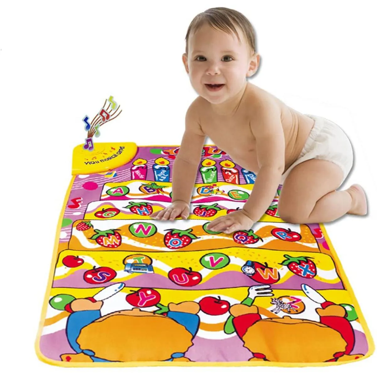 Alphabet Learning Toy, Musical Mat Educational Toy for English Letters & Words, ABC Learning and Sound Book, Interaction Learning Touch Play Game For Kids