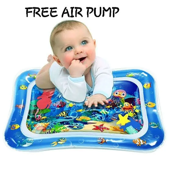 Inflatable Tummy Time Mat Premium Baby Water Play Mat for Infants and Toddlers for 3 to 24 Months Strengthen Your Baby's Muscles image 2