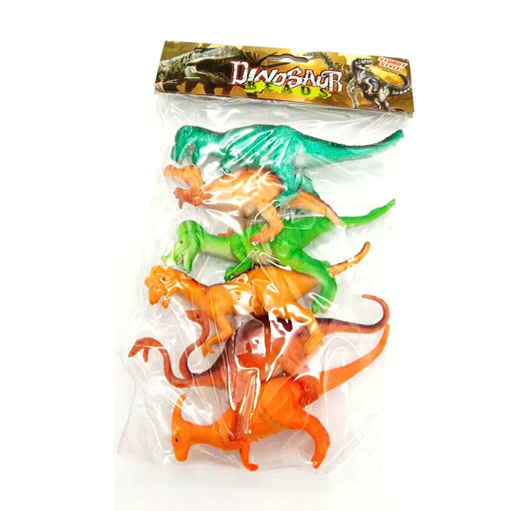 Pack OF 6 - Dinosaur World Jurassic Park Wild Animal Toys For Kids - Jungle Zoo Toy Set For Kids Boys and Girls - 7cm / 6.8 Inch image 3