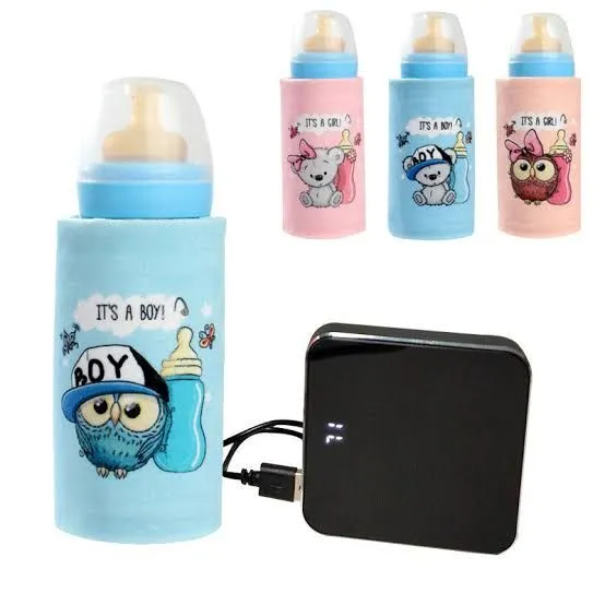 USB Baby Bottle Warmer, Portable Car Travel Heating Milk Bottle Warmer Foldable,Travel Mug Temperature Control Breast Milk Cup,Keep Baby Milk Warm image 1