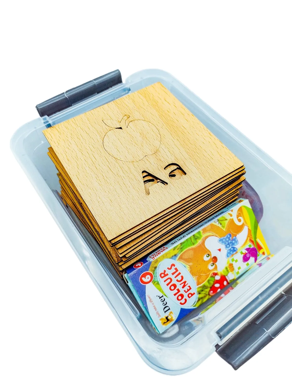 26 Pcs DIY Alphabets Wooden Drawing Aid Set Toys Children Painting Stencil Templates Coloring Board Kids Doodles Educational Puzzle Toy image 2