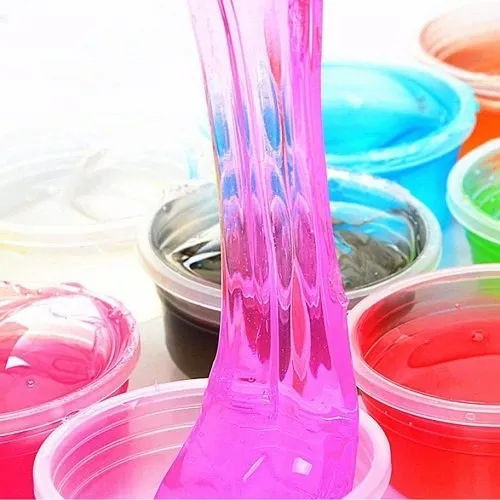 Pack of 12 Slime For Kids With 4 Glitter Bottles for Art and Craft 10ml, Magic Crystal Soft Slime Fluffy Slime Playful Kit For Boys & Girls image 2