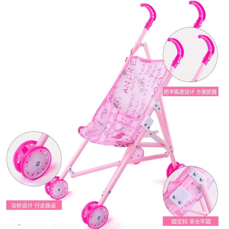 Baby Doll Stroller Pram For Dolls image 8