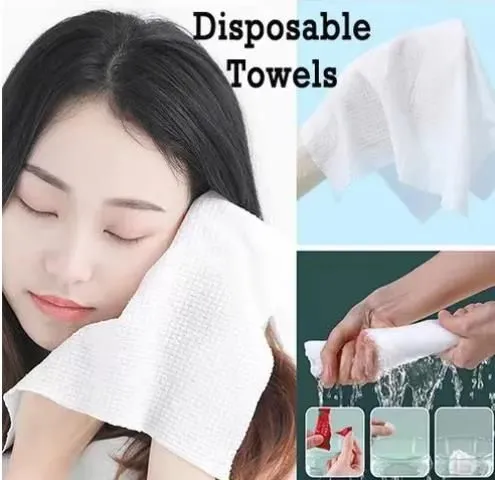1pcs Compressed Microfiber Disposable Towels Camping Travel Towel Tablet Practical Easy To Carry Makeup Cleansing Mini Bath Spa Towels Portable Tube Size 70x140Cm image 2