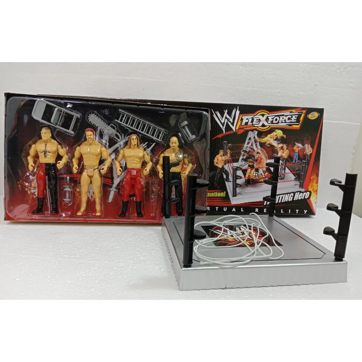 WWE Flex Force WWE Set of 4 Wrestling Action Figures Models Toy for Kids