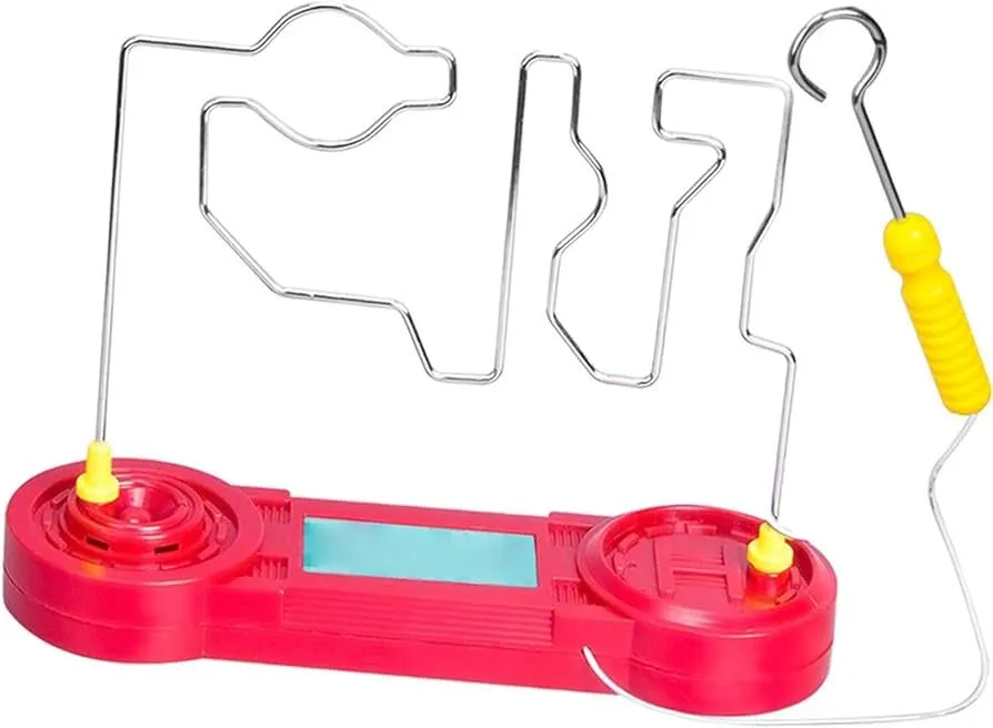 Electric Bump Maze Game Stable Touch Puzzle Game Sturdy Collision Supplies Universal Buzz Wire Game Electric Shock Toy for Christmas Kids Birthday image 1