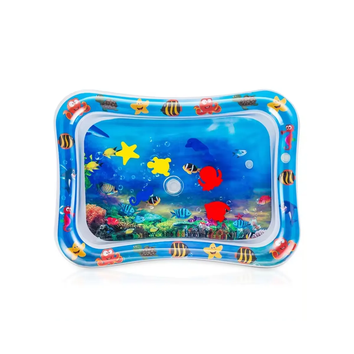 Inflatable Tummy Time Mat Premium Baby Water Play Mat for Infants and Toddlers for 3 to 24 Months Strengthen Your Baby's Muscles image 1