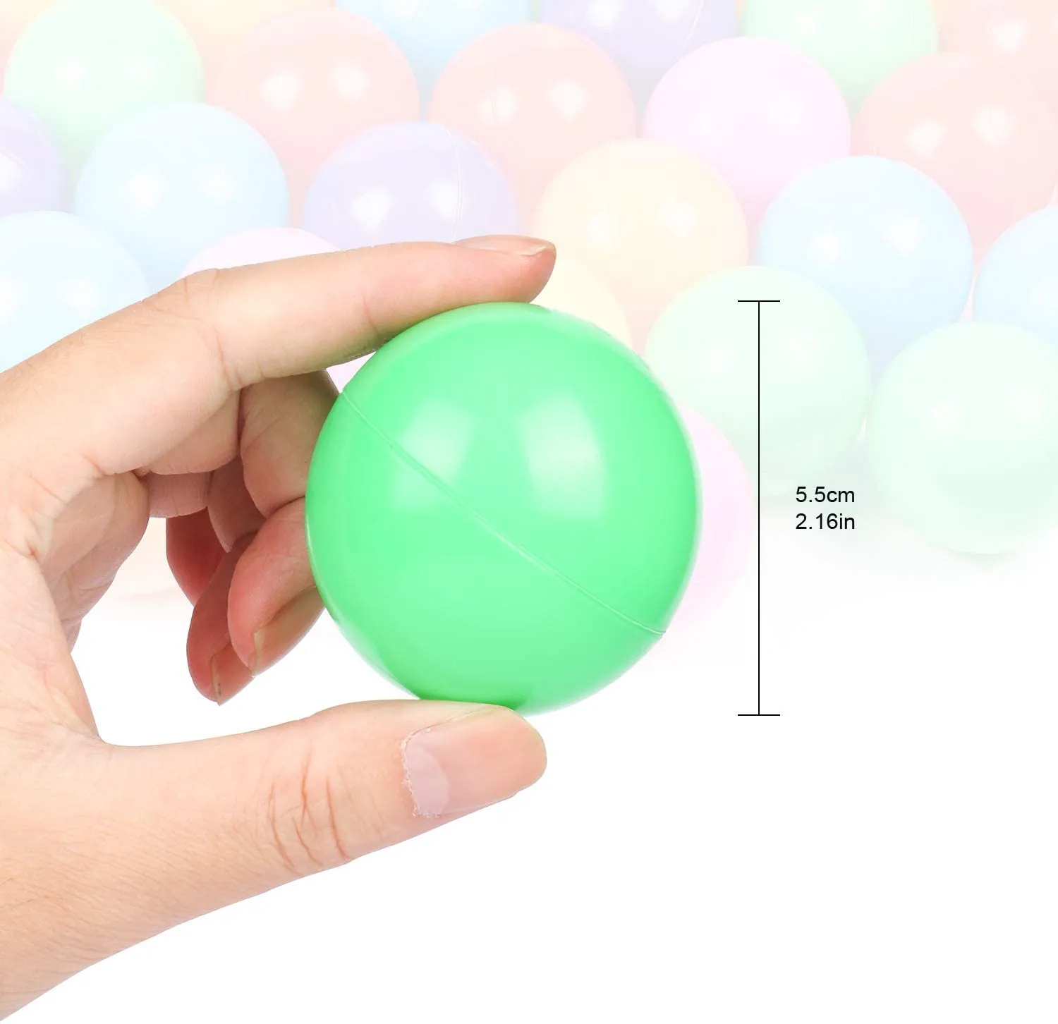 Soft Plastic Balls for Tent and Pool - 12 pcs Set image 3