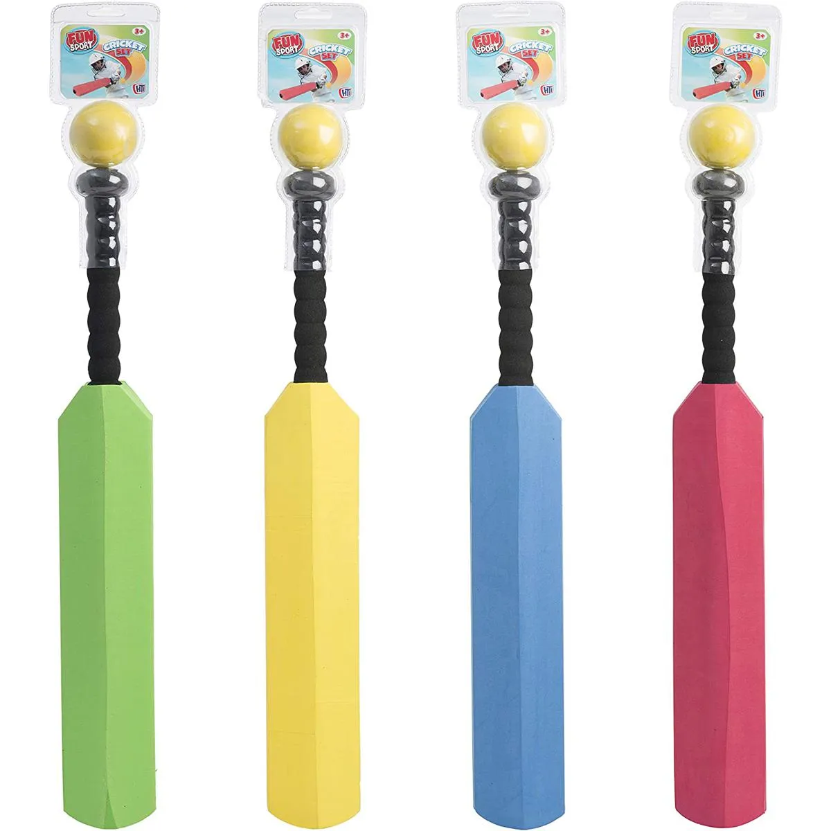Soft Foam Cricket Bat & Ball Set For Kids (Pack of 1) (Assorted Colors) image 1