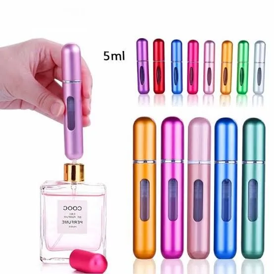 5ml Perfume Atomizer Spray Bottle For Travel Mini Perfume Refills Empty Spray Perfume Container (Random Color) image 3