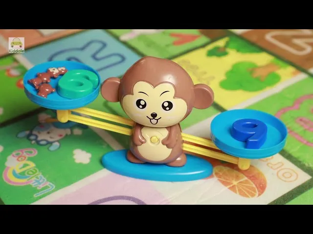 Monkey Balance Math Game, Monkey Weighing Scale Montessori Educational Stem Counting Toys for Kids 3 4 5 Years Old Age (E) image 6