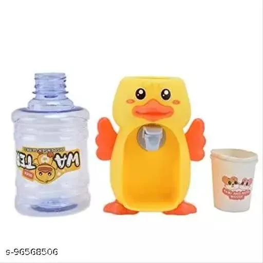 Mini Water Dispenser for Children Kids Gift Cute Water Juice Milk Drinking Fountain Simulation Cartoon Bear Kitchen Toy image 4