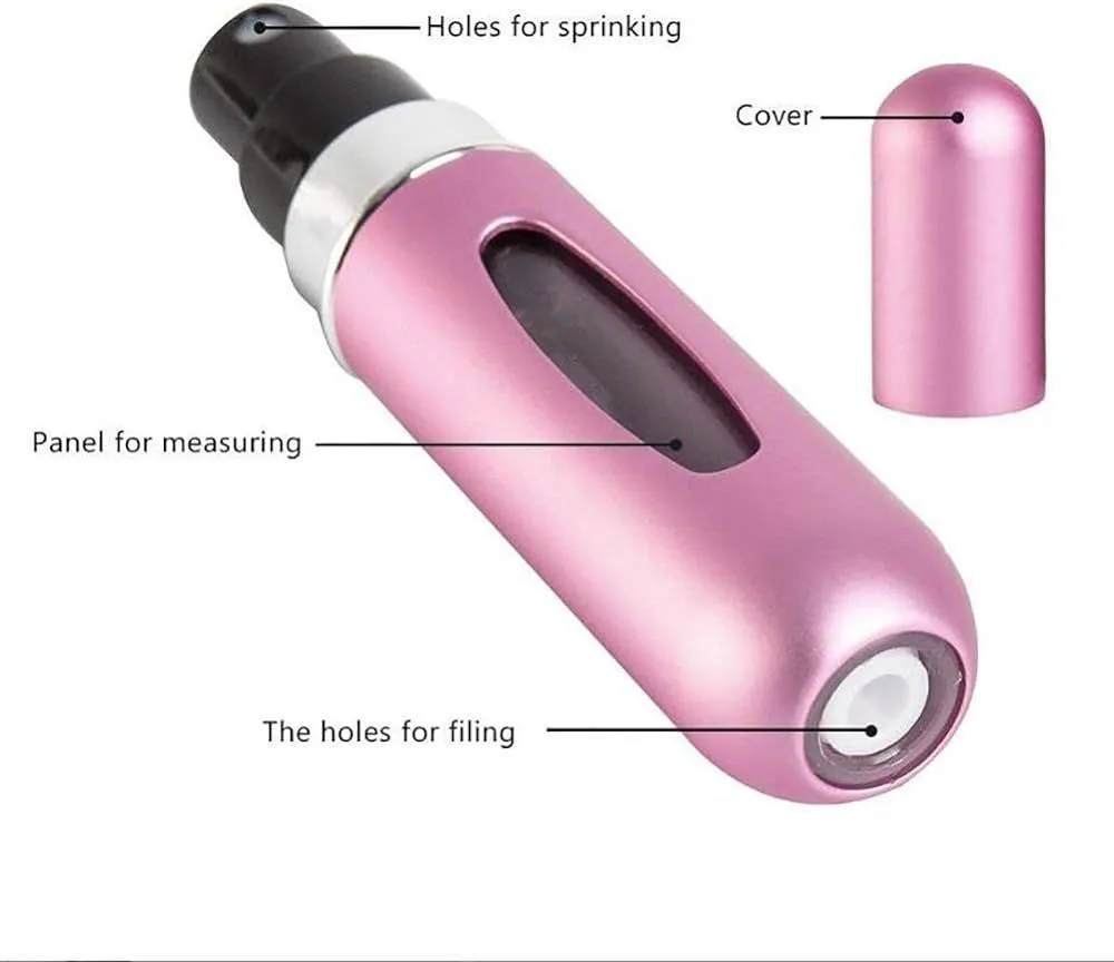 5ml Perfume Atomizer Spray Bottle For Travel Mini Perfume Refills Empty Spray Perfume Container (Random Color) image 5