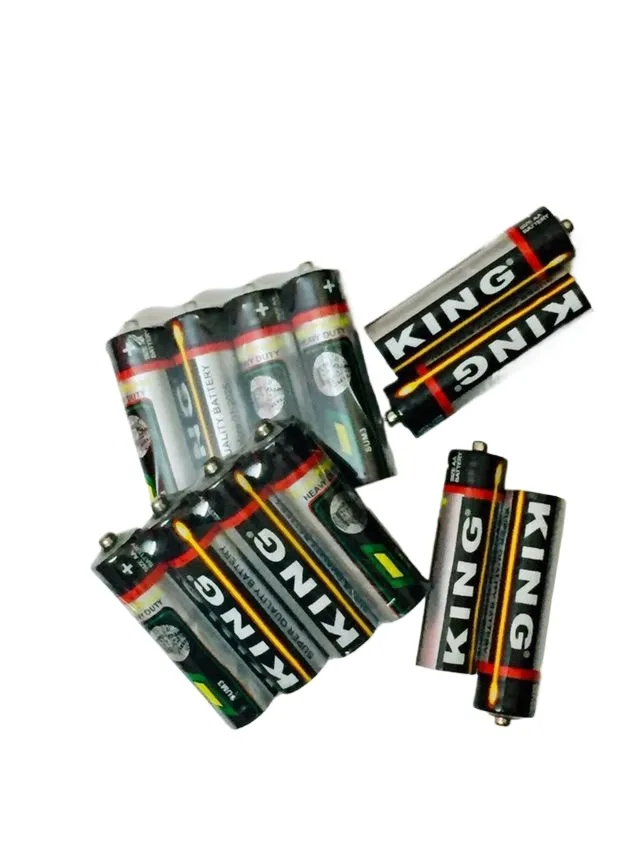 Heavy Duty King Battery AA 1.5V Orignal King Heavy Duty Cell Pack of 4 - 12 - 24 AA Size Regular Cell image 1
