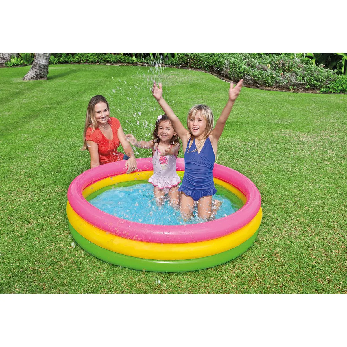 INTEX - Sunset Glow Baby Pool For Kids Inflatable Kids Bath Tub For Children - 5FT