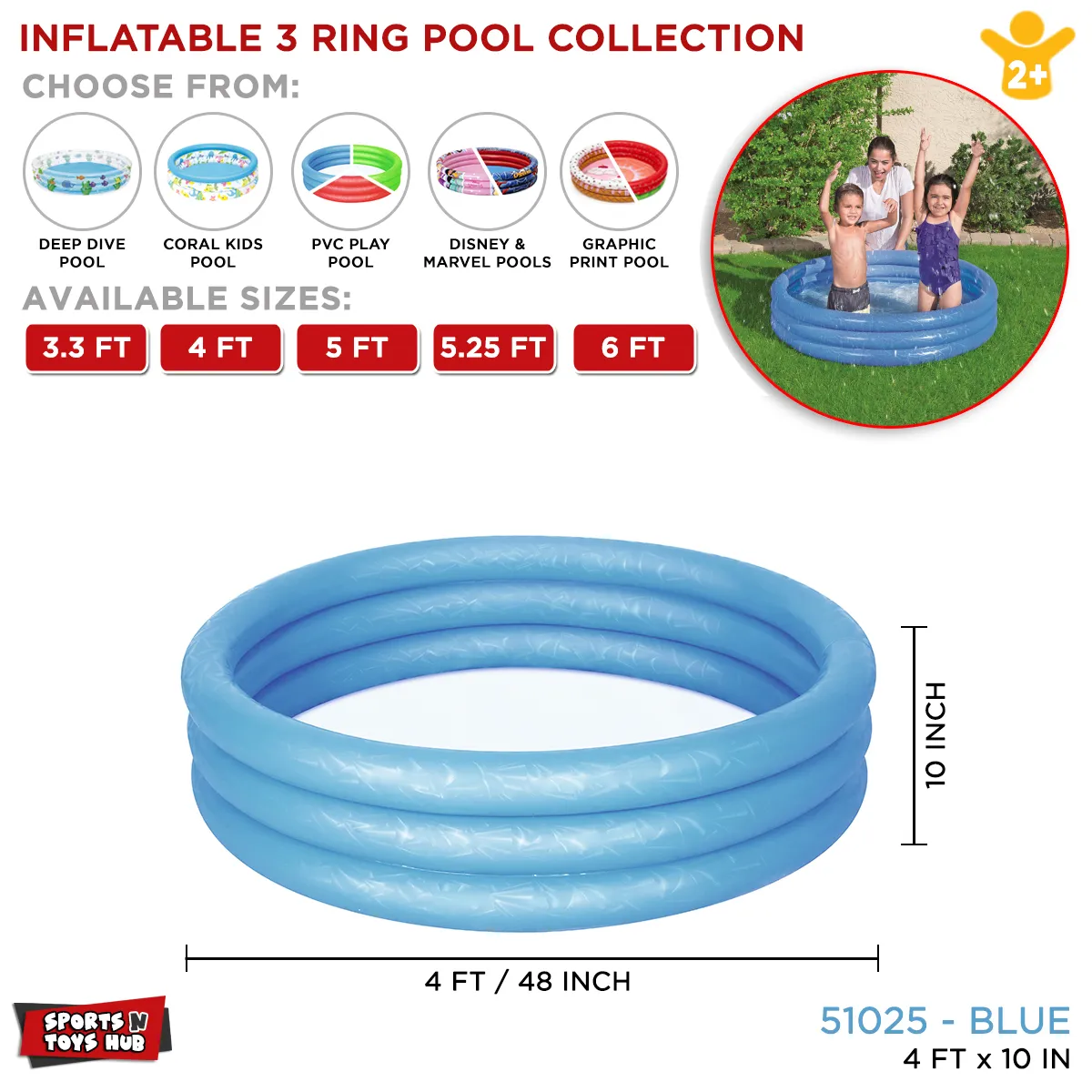 Bestway 51027 Baby Play Pool 6'x13" image 4