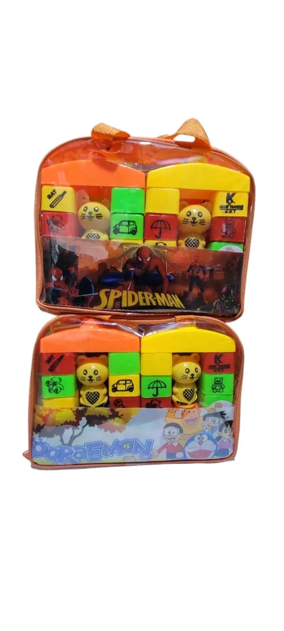 Building Blocks for Kids – 32 Pcs, House Building Blocks Block Game for Kids Multicolor Cartoon Blocks For Leaning Creative And Learning Building Blocks Toy image 8