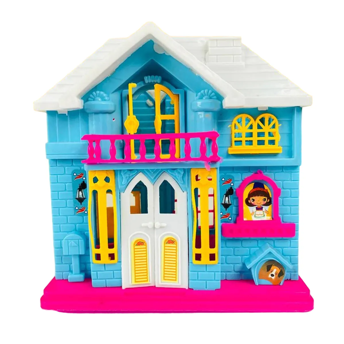 Doll House - Beauty Villa Set For Kids - Lovely Pink Doll House - Doll House For Girls - Pink Color Doll Play House