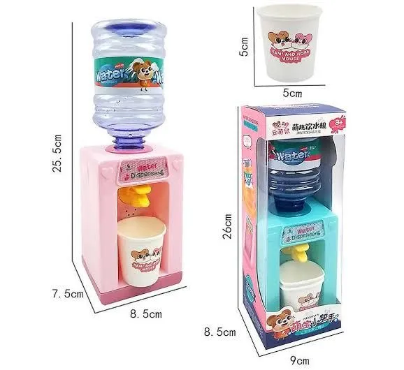 Mini Drink Water Dispenser Toy Water Fountain Toys Kitchen Play Toys Electric Small Appliances Toys With Lighting And Music  Battery Operated Toys For Children Game Toys - 7.5*21.5cm