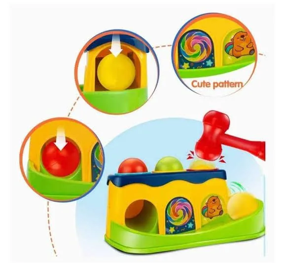Huanger Funny Hammer Huanger Knock Ball 5 Pes Game Best For Early Educational Fun Game For Kids  Huanger Hammer Game image 4