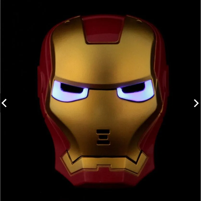 Kids Halloween Prank Luminous Led Spiderman Hulk Avengers Superman Hulk  Batman Face Mask Superhero  Led Light Up Mask For Kids Ages 3 And Up Multicolor Plastic Face Mask image 8
