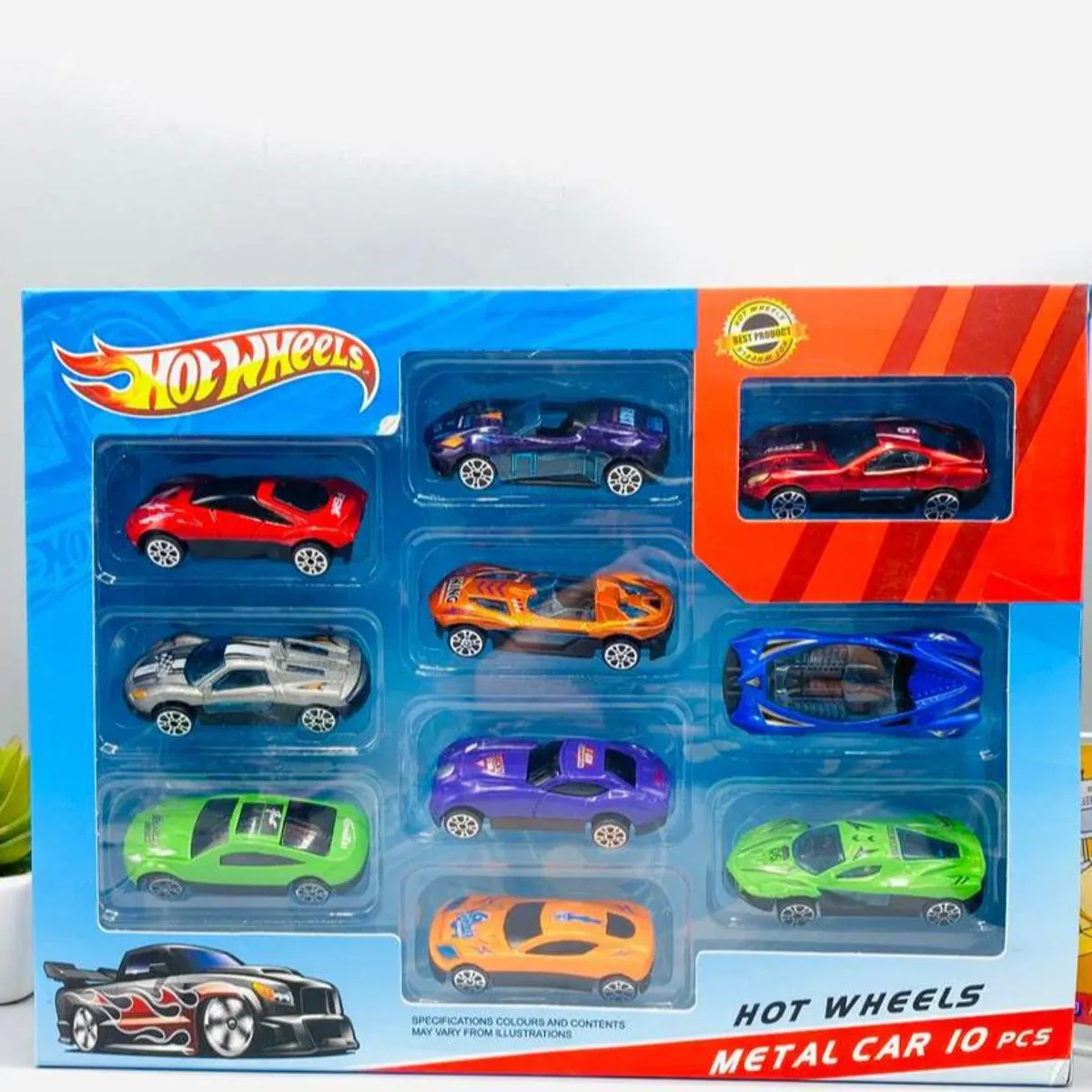 Pack Of 10 Metal Cars Pack Alloy Box Die Cast Metal Car Set Toys For Kids Children and Boys image 2