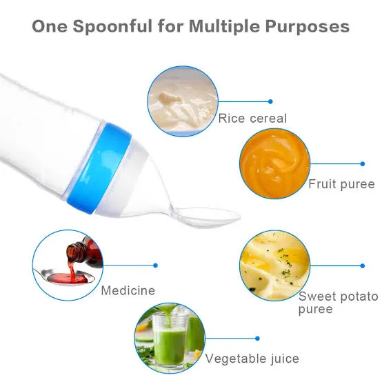 New Combo Pack 4 in 1 Baby Fruit Pacifier - Baby Silicon Spoon Feeder Best Soother - Pair of Kneepad - Best Silicone U Tooth Brush Best Tool For New born image 4
