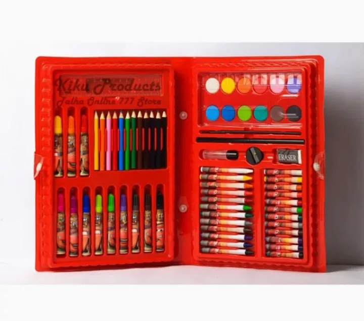 86 Pcs Multi Coloring Set Color Kit / Set with Button Box Best Quality For kids image 4