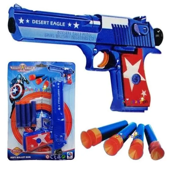 Captain America Soft Bullets Toy Gunn Foam Darts Shooting Toy Small size