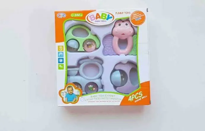 Baby Rattles Teether Toy Teeth Biting For Babies Rattle Toddler Teething Bed Bell For Newborn Babies image 1