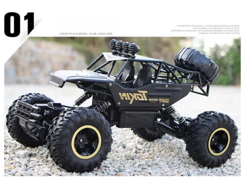 RC Car Remote Control Truck 4x4 Off Road Monster Truck for Kids, 2.4Ghz 1:16 Rock Crawler with Two Rechargeable Batteries Waterproof for All Terrain Electric Toy Car for Boys and Girls image 5