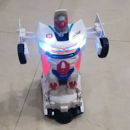 Transforming Robot Car Toy with 3D Lights and Bump & Go Action image 5