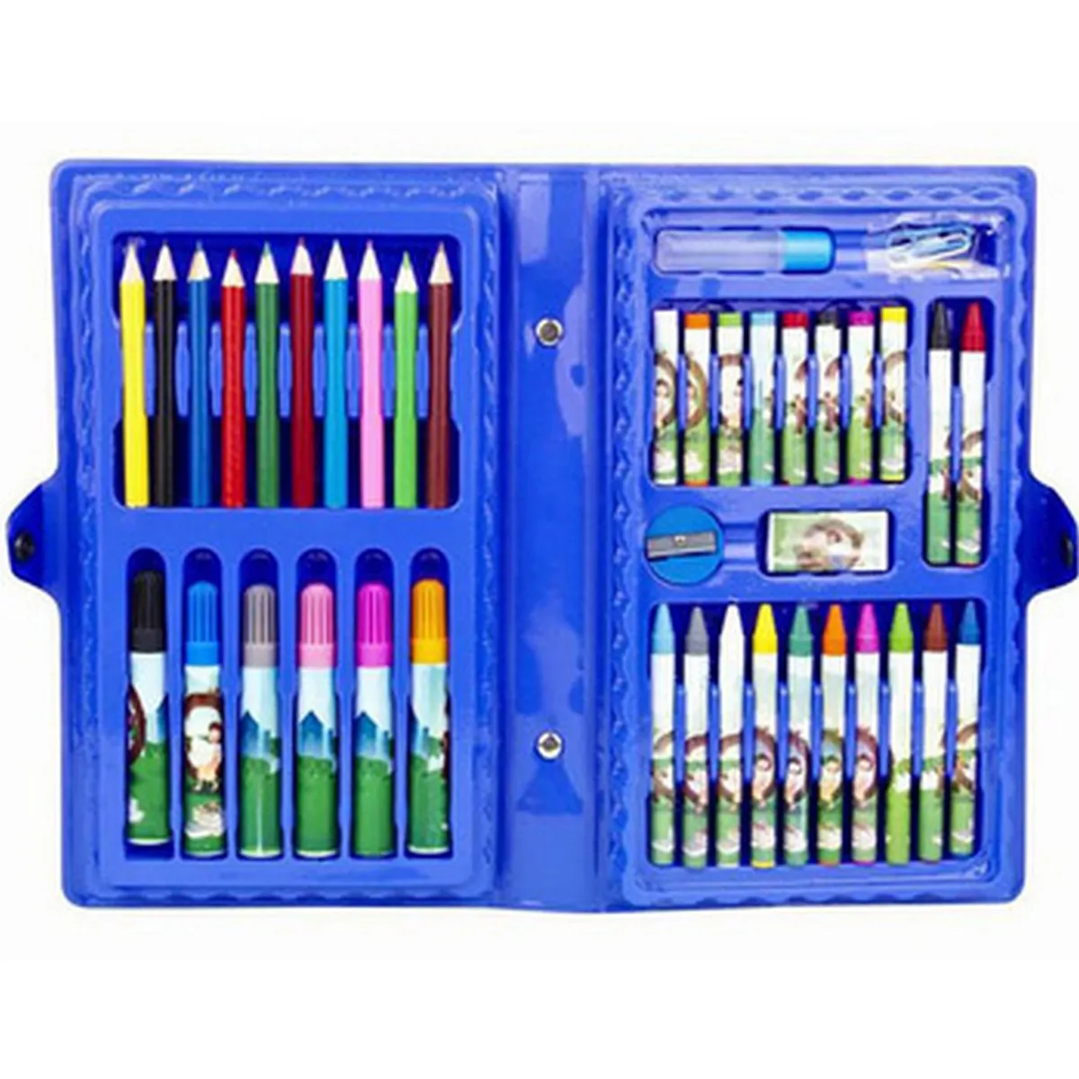 Multi Color 42 Pcs Kit / Set with Button Box Best Quality For kids image 5