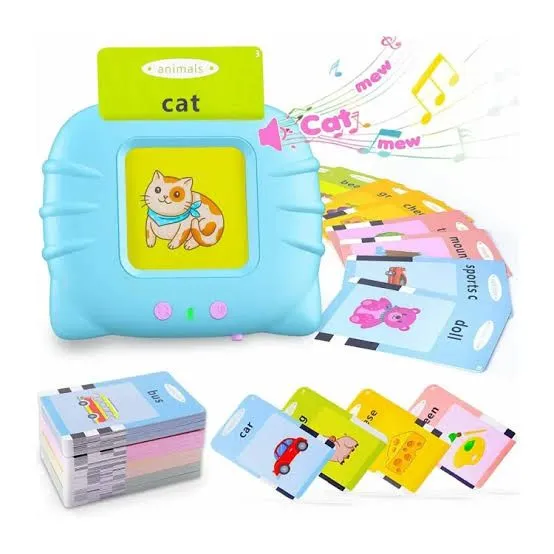 Talking Toy Flash Card for Kids 112 Card Early Language, 224 Words Education Learning Device Educational Toddlers Toys Reading Machinee Gift for Kids Ages 2-6 image 7