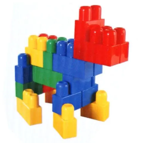 Building Blocks 54 - 95 Pieces large Big jumbo Mega Bricks construction educational Multi color block brick Assemble BPA Free toy set bag safe for kids image 4