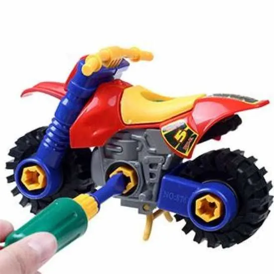 DIY Disassembly Assembly Motorcycle Motorbike Nuts Model Education Kids Toy,Perfect Child Intellectual Toy Gift Set image 8