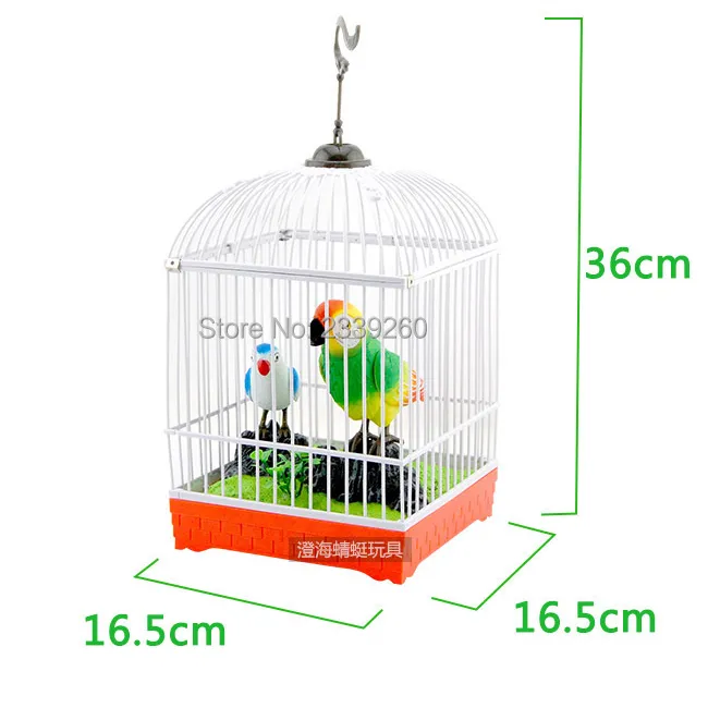 Beautiful Singing Birds Induction Electric Parrot Toy Bird Children Parrot Cage Toys For Kids image 5