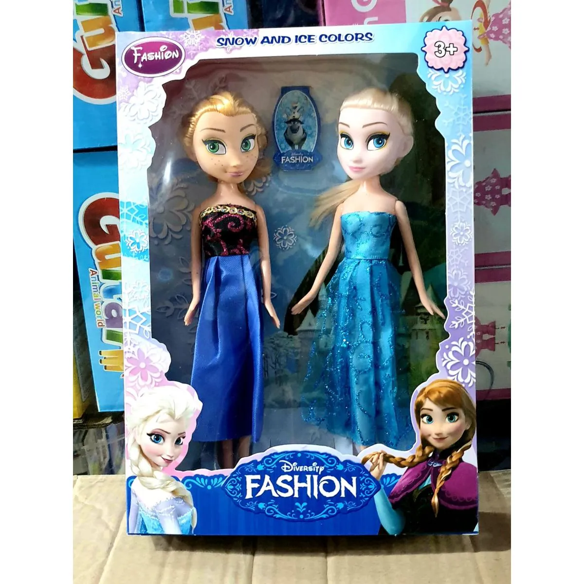 Disney Frozen Toys Elsa Anna Frozen PVC Doll Toys 29cm Gift Box Dolls For Kids Plastic Frozen Doll Anna And Elsa Toys